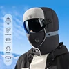 Winter Warm Cycling Cap Men Bicycle Motorcycle Balaclava Windproof Sports Scarf Velvet Face Cover Women Ski Hat With Glasses 1