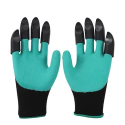 Claw - Enhanced Waterproof Gardening Gloves - Breathable, Non - Slip, Sting - Resistant Protective Latex Design (Green)