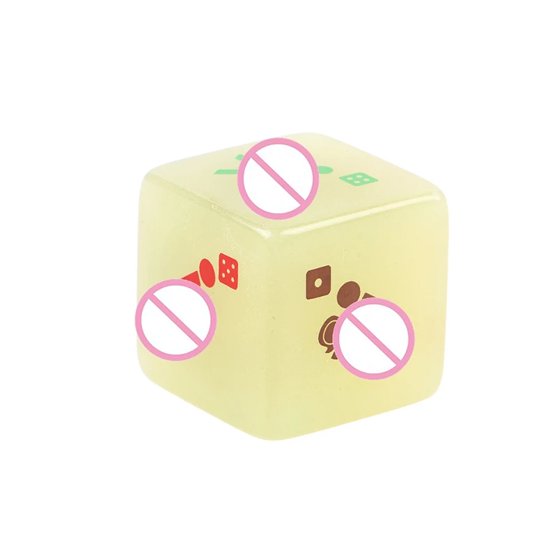 4 Sides Luminous Sex Dice Toys for Couples Adults Games Romance Love Hunour