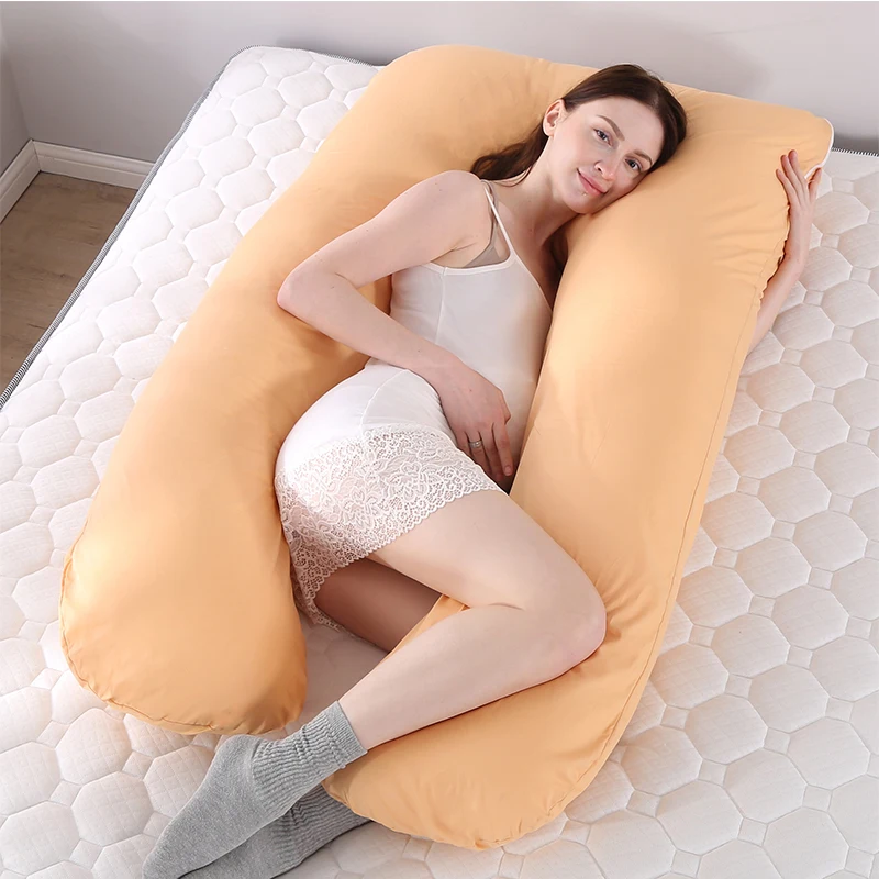 Pregnant's Women Pillows Four Seasons Universal Pure Cotton Waist Support U-shaped Backrest Cushion Maternity Body Pillows