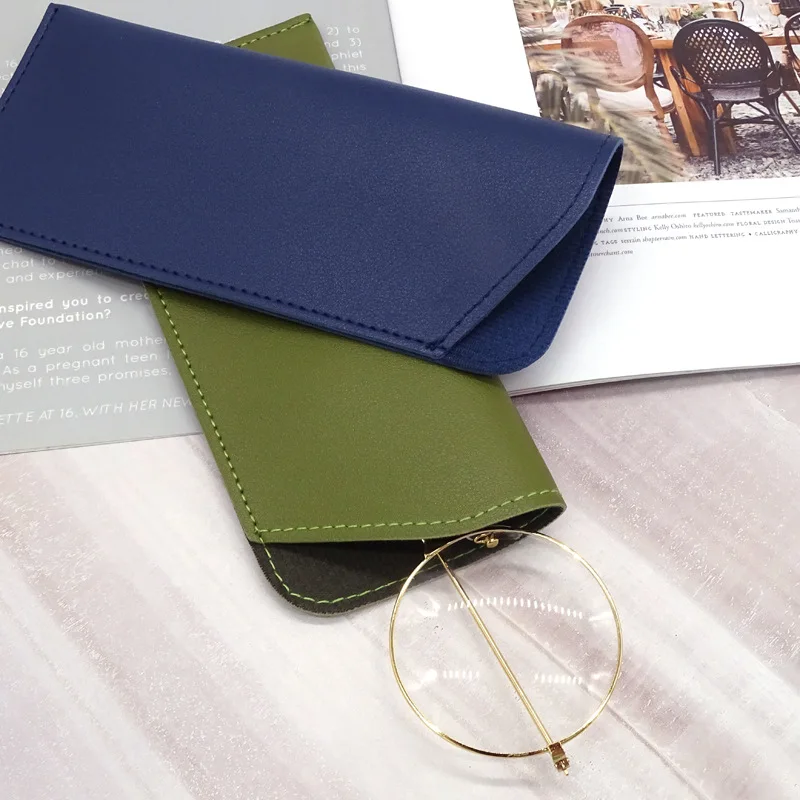 Stylish Premium PU Leather Eyewear Protective Pouch