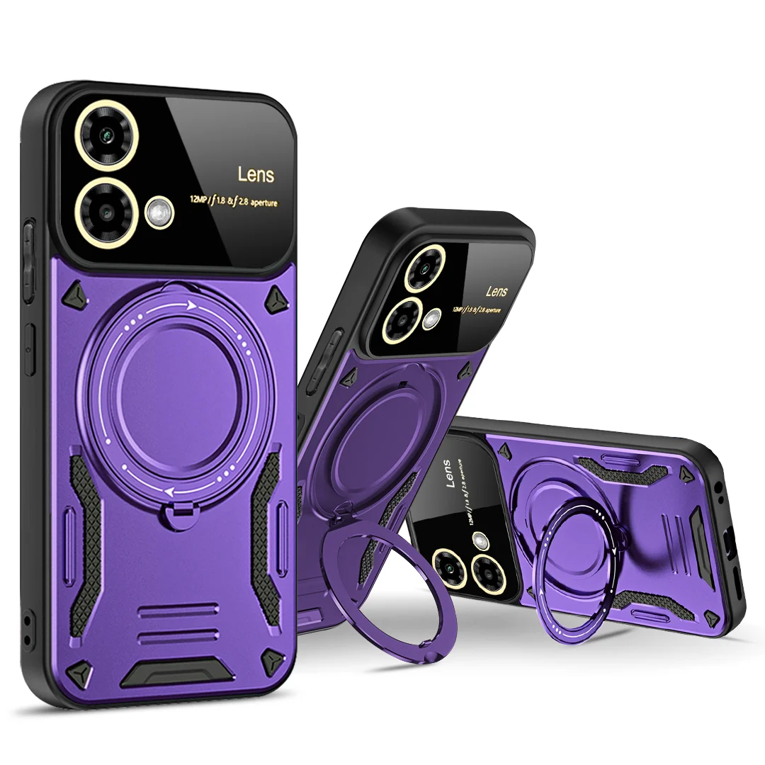 Magnetic Stand Military Grade Armor Case with MagSafe Compatibility