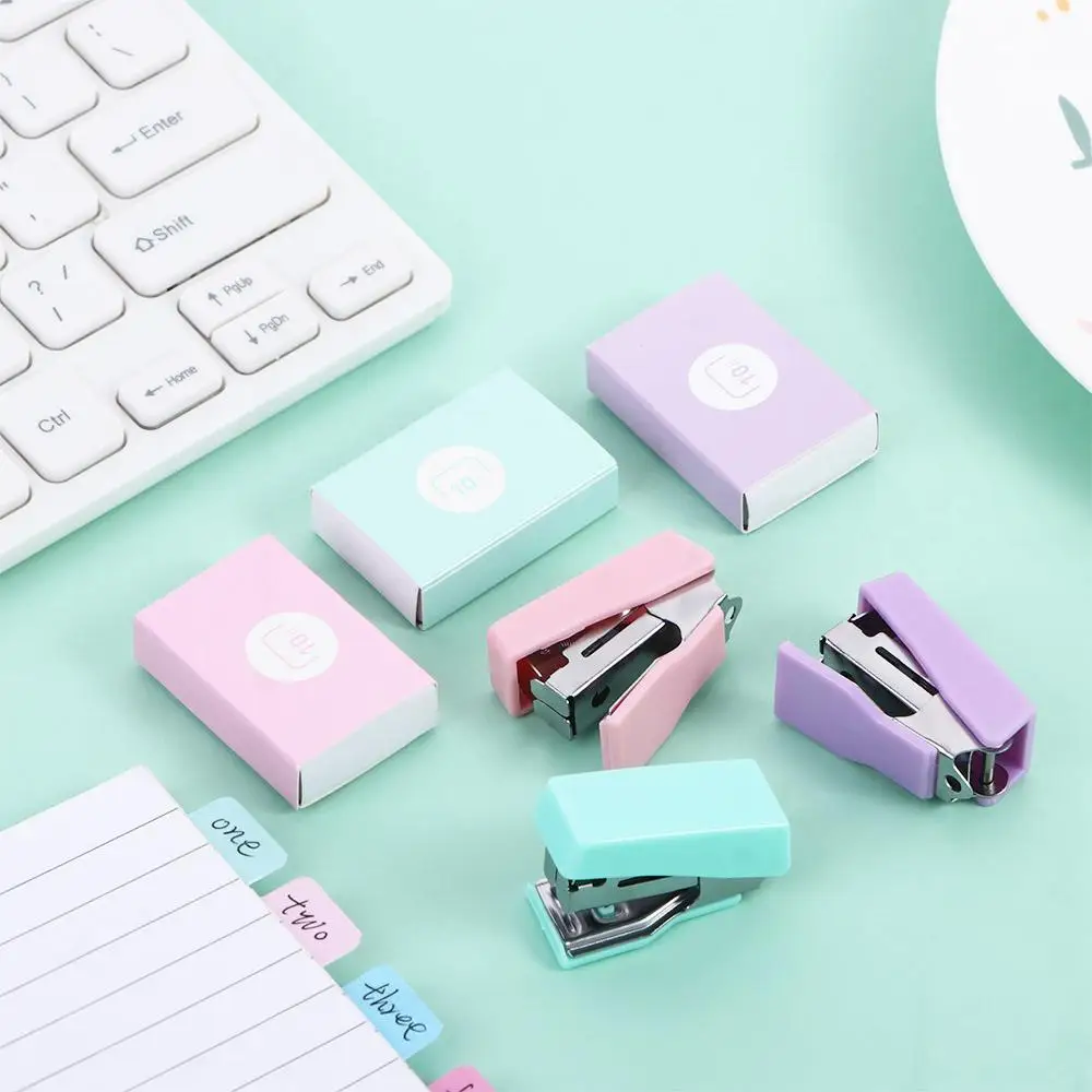 

Binder Push Clamp With Staples Hand-held Stapler Office Accessories Stapler Machine Paper Stapler Binding Machine Stapler Set