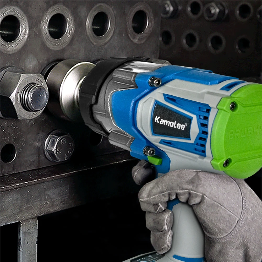 Kamolee 4100NM Brushless Electric Wrench 3/4 inch Cordless Impact Wrench Handheld Power Tool For Makita 18v Battery 6