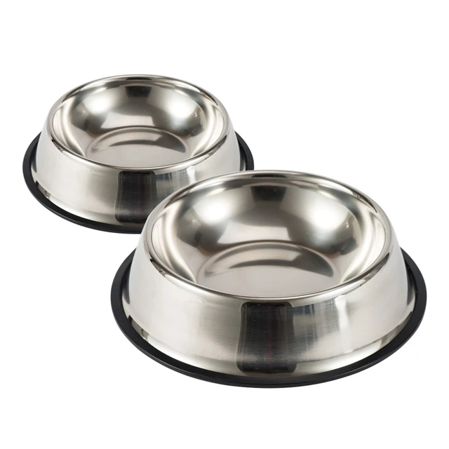 Color Stainless Steel Pet Bowl Dog Bowls Cat Pet Feeder Water Drinking  Feeding*