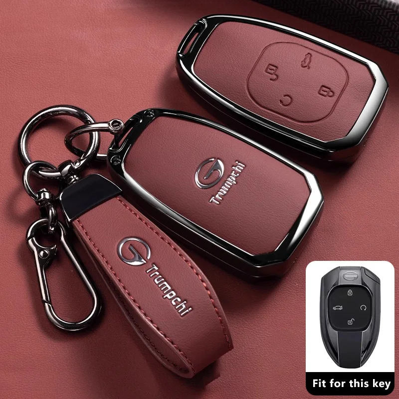 Autoschlüsseletui für GAC Trumpchi GS3 GS4 Emzoom GS8 Emrow Mbao GN8 Empow Emkoo Schlüsselanhänger Cover Shell Gehäuse Halter Fob Zubehör