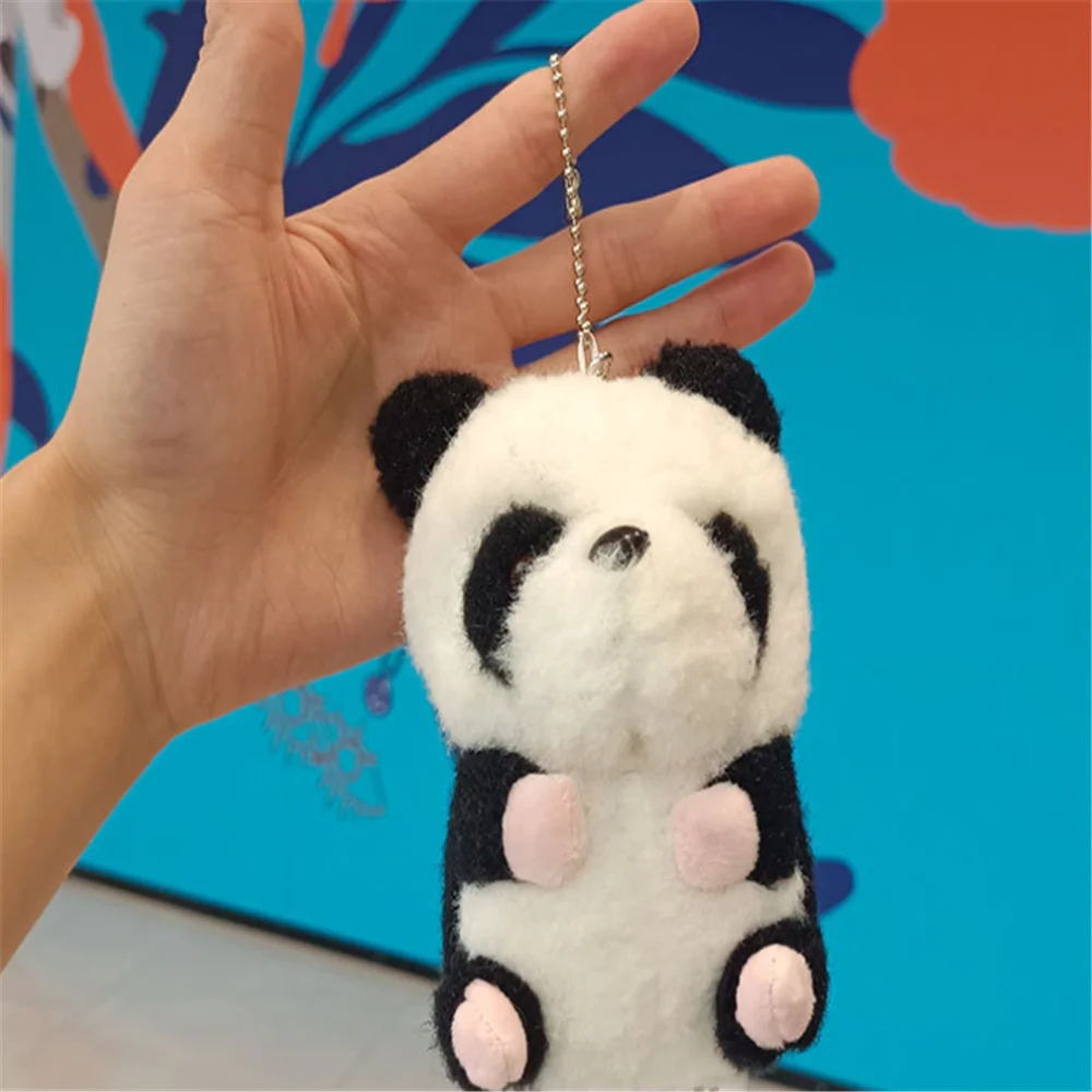 Panda Plush Stuffed Toy 10PCS 7CM 10CM 12CM Keychain Ring Pendant Little Doll