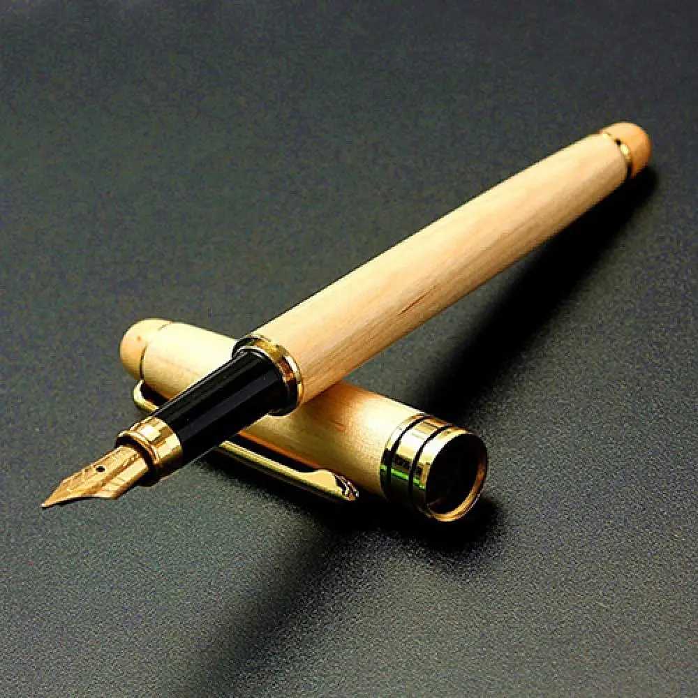 Fountain Pen Wood Fluent Writing Student Teacher Birthday Business Gift