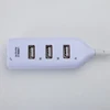 High Speed Universal USB Hub 4 Port USB 2.0 Hub with Cable Mini Hub Socket Pattern Splitter Cable Adapter for Laptop PC J17 6