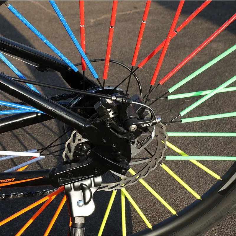 Bike Accessories Bicycle Riding Wheel Reflective Spokes Steel Ring Refit ABS Decoration Cycling Equipment