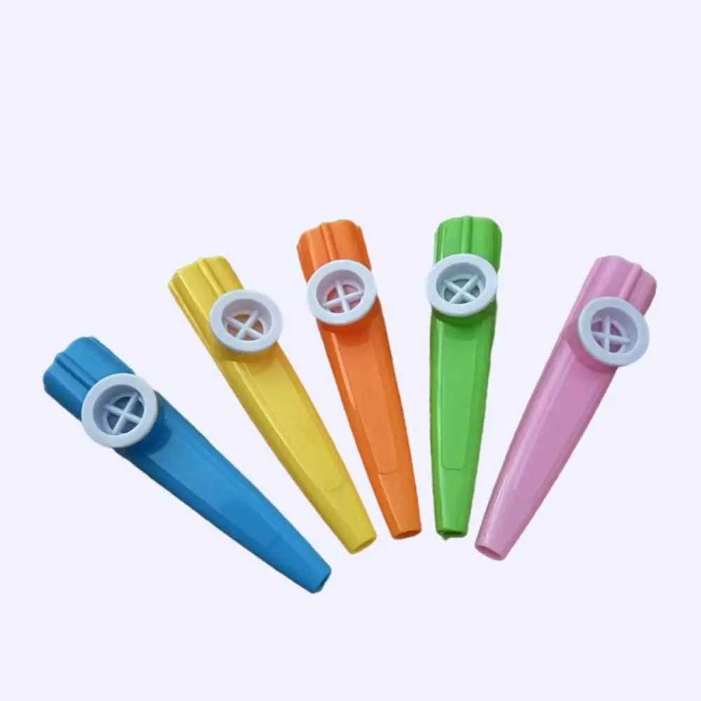 High Quality 10PCS Kazoo British Joyful Kazoo Flute Plastic Whistle Musical Instruments Party