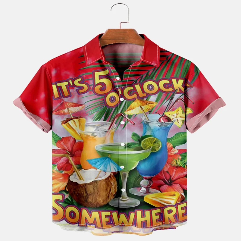 Hawaiian Wine Glass Short Sleeve Shirt 3D All Over Printed Hawaiian Shirt for Men and Women Casual Shirt Unisex voron v2 4 printed parts essential structural parts printed by fusrock abs gf material 10% glass fiber low grain matte texture