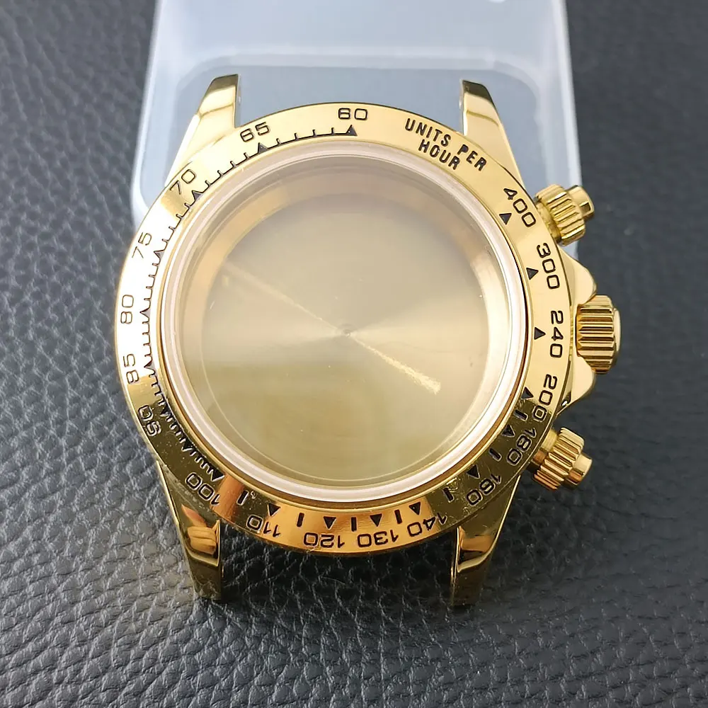 Elegant 39.3mm Silvery/Gold Men's Watch with Steel Case and 20mm Strap Box