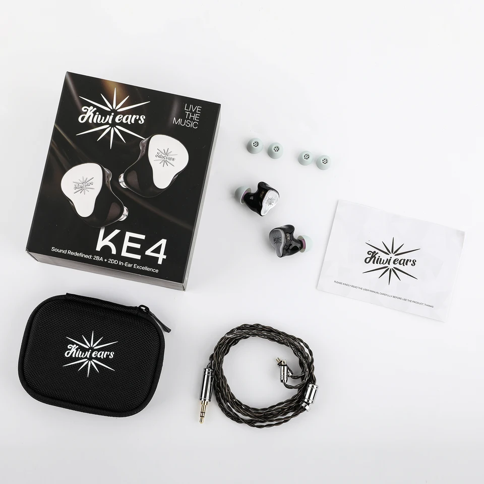 Kiwi ears ke4 中華イヤホン Pre-order Kiwi Ears KE4 Completely Redesigned 2DD+2BA Hybrid IEM