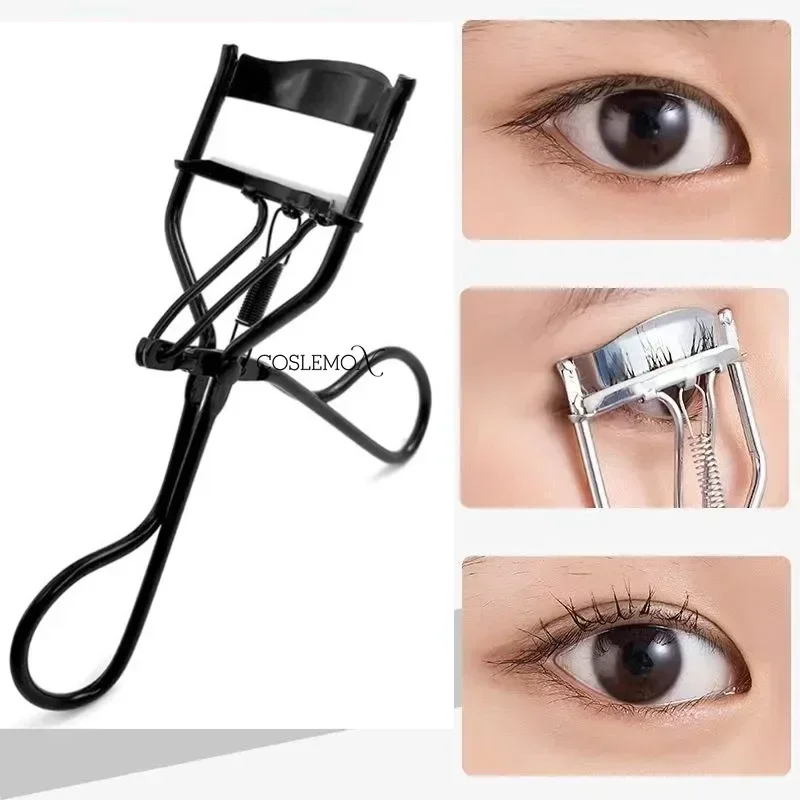 1pc Eyelash Curler Stainless Steel with Rubber Strips Natural Curly Applicator Cosmetic Beauty Makeup Tool eyelash curler