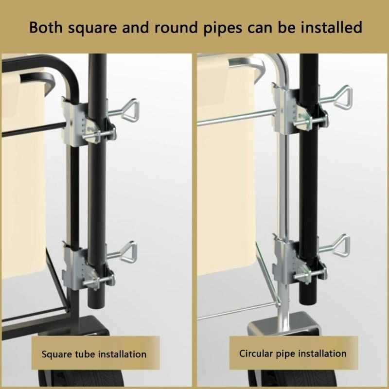Steel Umbrella Mount Bracket Outdoor Garden Balcony Parasol Clamps for Beach Trip and Patio Use with Adjustable Features 37JD umbrella holder