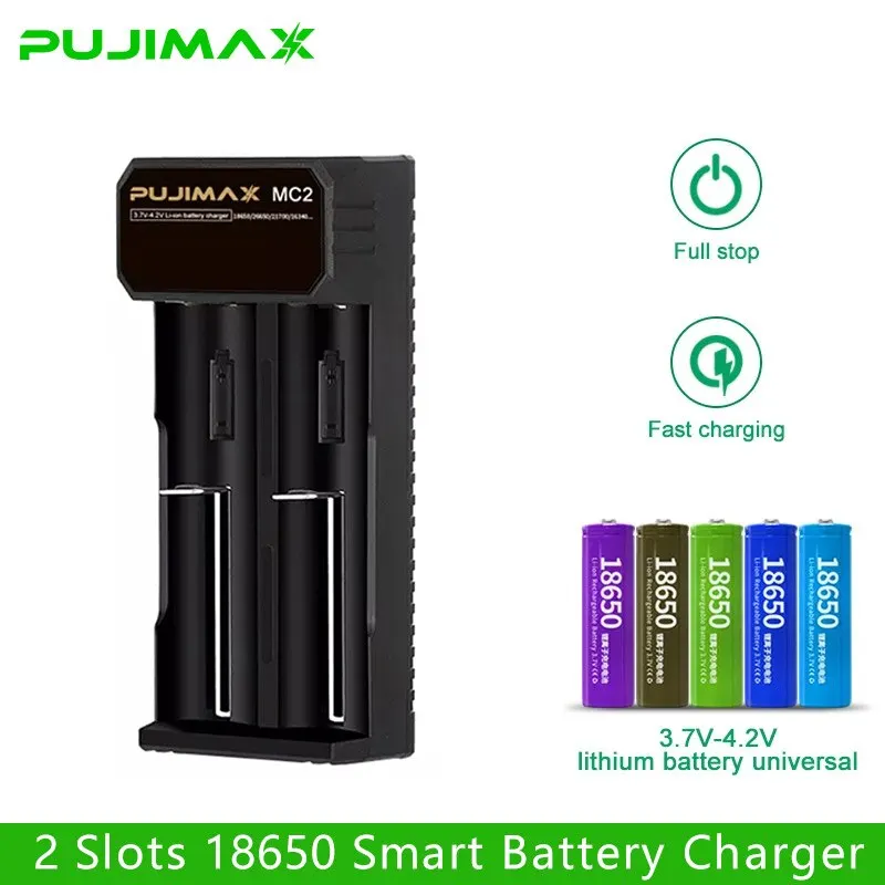 Battery Charger 4 Slots 18650 3.7/4.2V Series Lithium For 18350 14500 26500 22650 Fast Charging Adapter