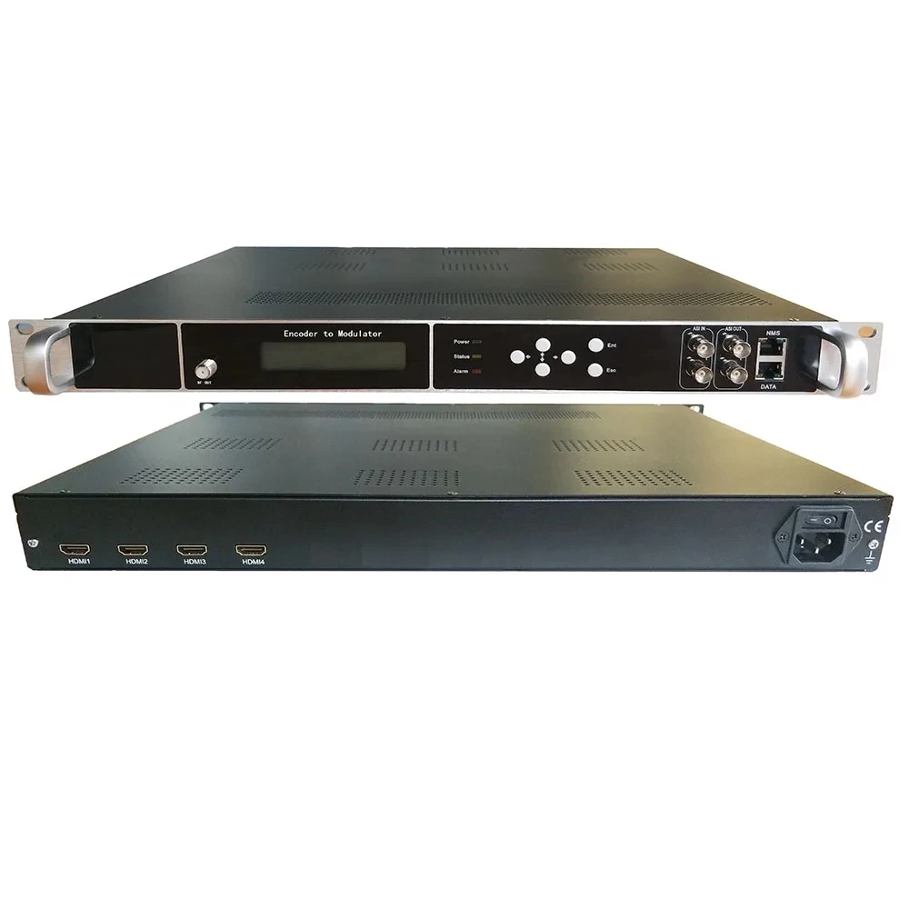 4 8 12 16 24 Channel HDMI to RF IP to RF DVB-T DVB-C ATSC ISDBT  H264 Cable Front End HD Encoder Modulator