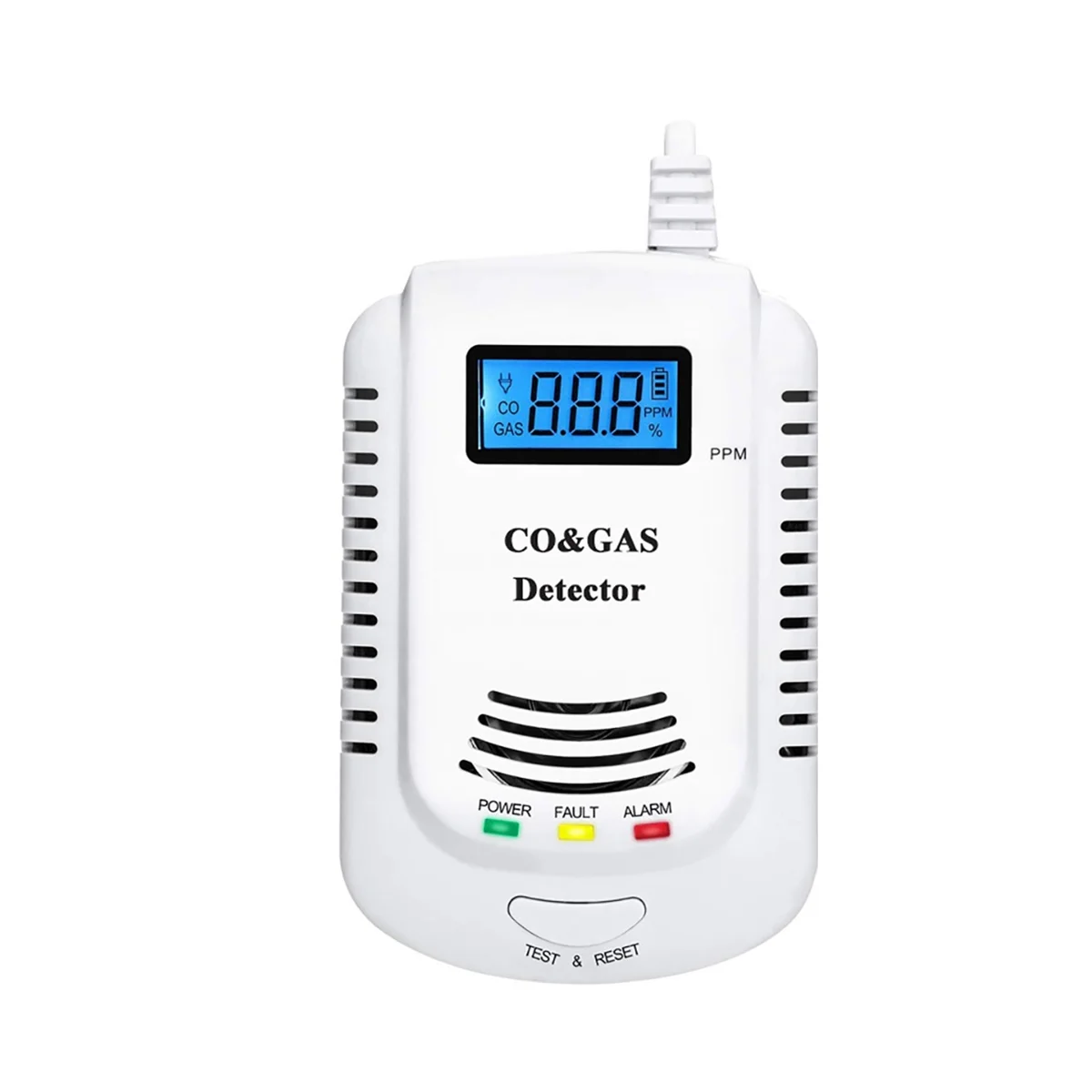 

Independent Carbon Monoxide Detector, Gas Detector,Gas Alarm Sensor Methane Propane ,Gas Leak Detector EU Plug