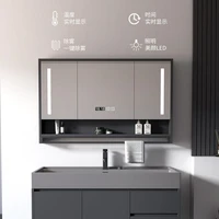 Washbasin Combination Bathroom Cabinets Light Luxury Modern Intelligent Mirror Bathroom Cabinets Home Storage Furniture Kast JTB 6