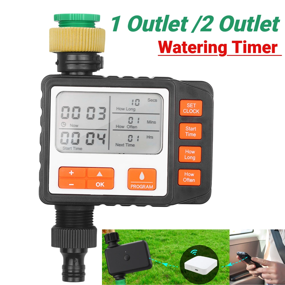 Garden Watering Timer Automatic Electronic Watering Timer Digital Irrigation Controller System Water Timing Irrigation In Garden