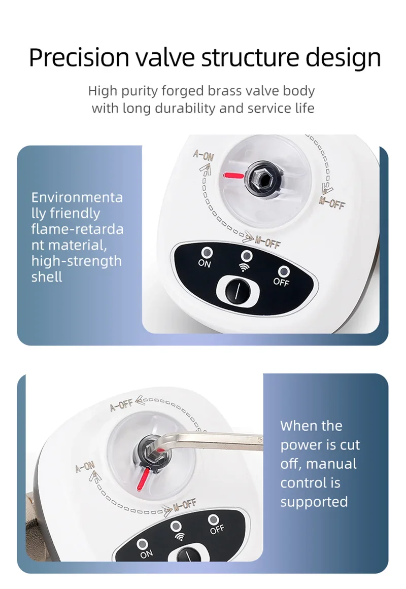 Tuya Smart WiFi Water & Gas Valve DN15/20/25, Alexa & Google Home Compatible, AP