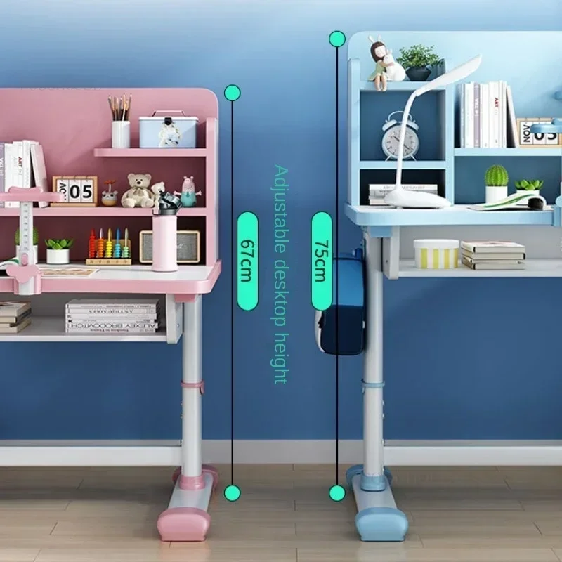 Household Liftable Children's Table Primary School Student Study Writing Table Children's Desk Desk and Chair Set