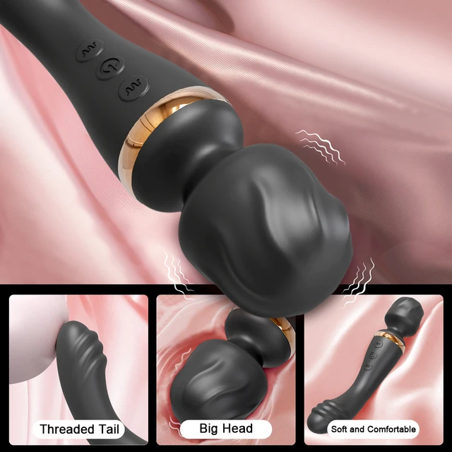 AV-Vibrator, G-Punkt-Zauberstab, Klitoris-Stimulator, starke Vibration, leistungsstarke Dildos, 10-Modi, Massagegerät, Sexspielzeug für Erwachsene für Frauen
