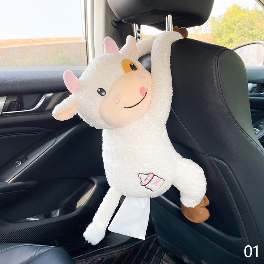 Car Ricer Scenecute Rabbit Plush Car Tissue Holder - Armrest Box