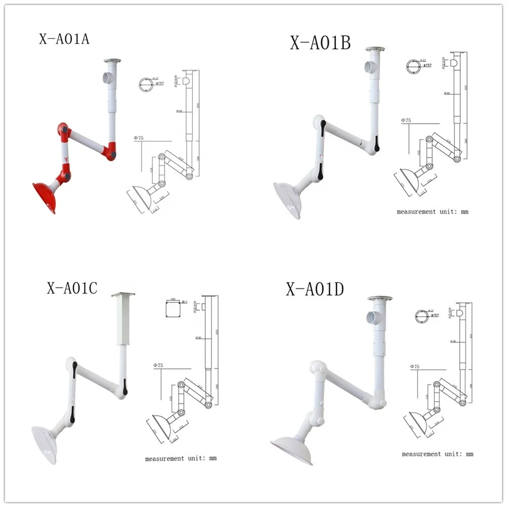 

YyhcLaboratory testing equipment pp/ aluminum alloy/ stainless-steel moveable arm hood
