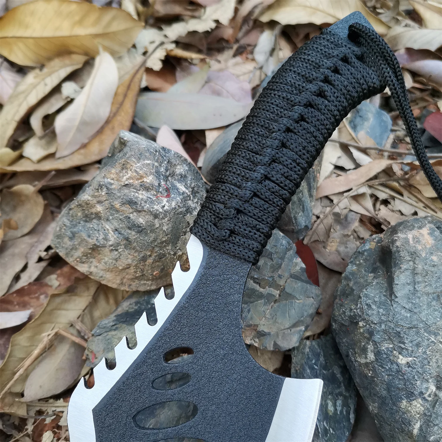 Outdoor Survival High Carbon Stainless Steel Camping Tactical Axe Multi-purpose Wild Adventure Mountain Axe Car Anti Combat Axe 3