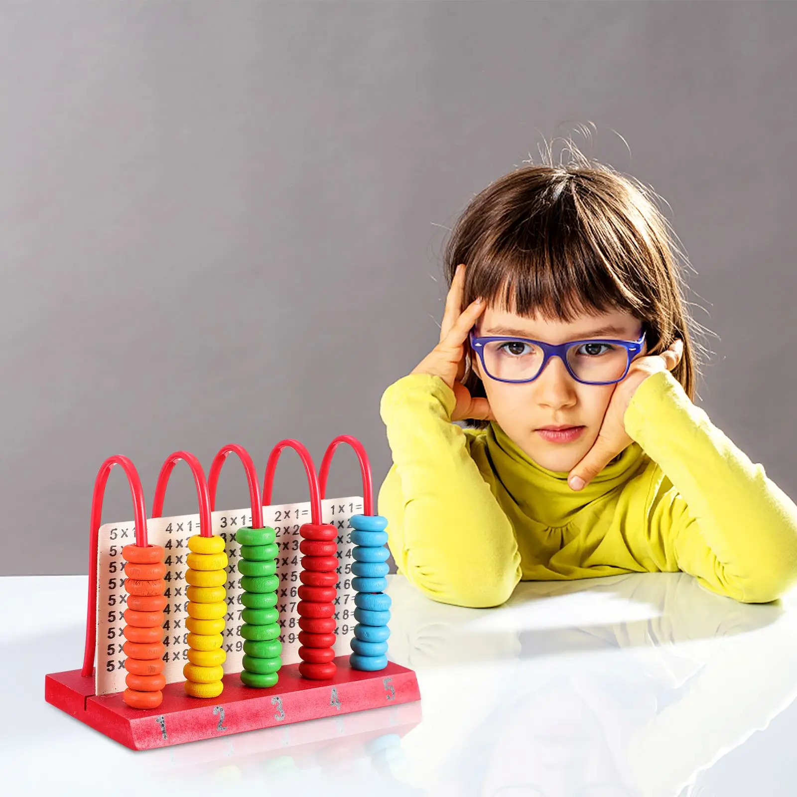 Educational toys math toys Wooden Educational Toys Counting Beads Creative Calculation Game Learning Abacus Computing Frame for Girls Boys