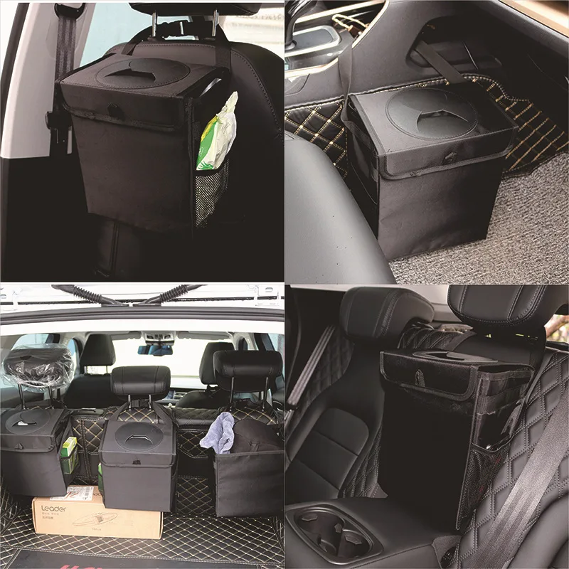 1 Piece Portable Foldable Car Trash Can Waterproof Hanging Car Trash Can Multifunctional Interior Storage Container car trash can,car trash bag