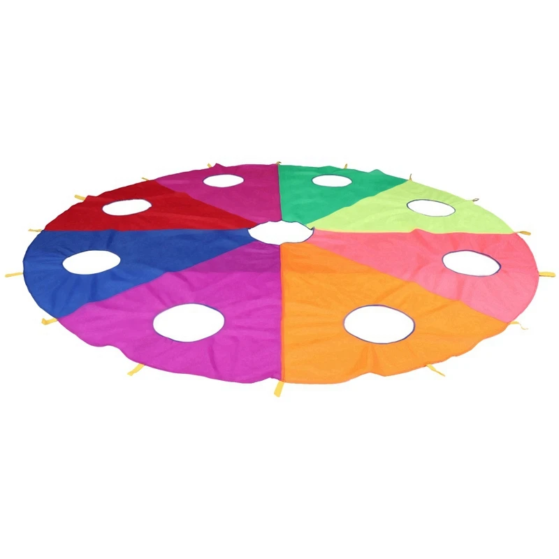 

3M9 отверстия 8 цветов Радужный Зонт детский спортивный Зонт с отверстиями Радужный зонт для активного отдыха тренировочное оборудование