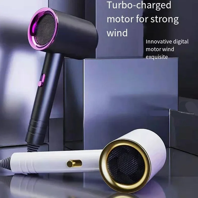 Hair Dryer For Women Quick-Drying Low-Noise Electric Hairbrush Professional Blue Light Negative Ion Collagen Hair Care Dryer 2