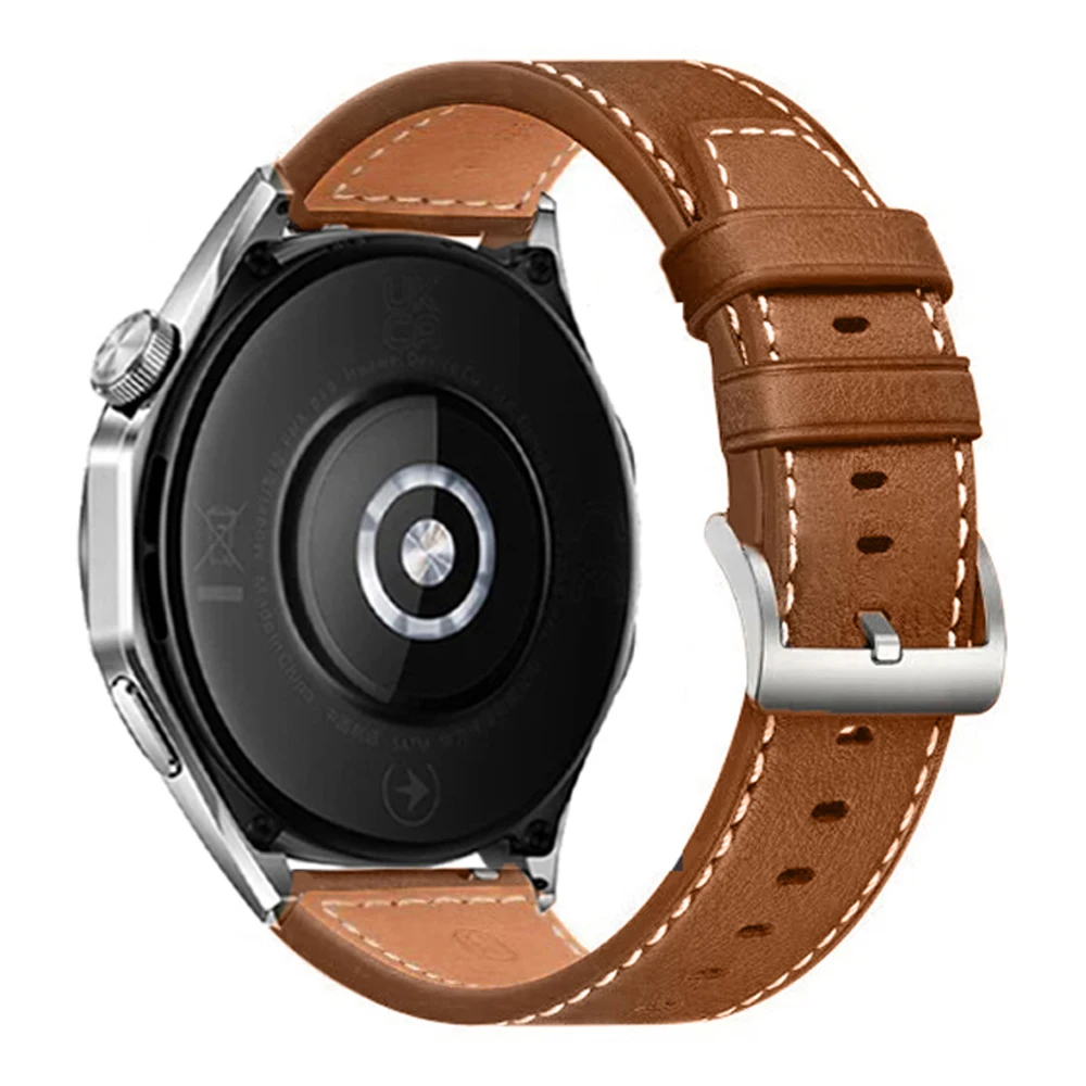 Premium Leather Strap 22mm for Sport Smartwatch - Elegant Band for All Occasions
