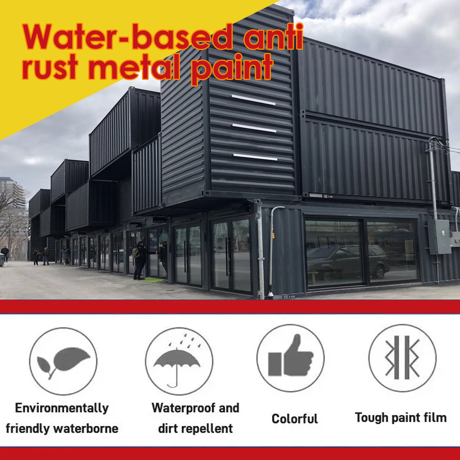 100g Multi-Purpose Metal Rust Remover Water Based Paint Rayhong Anti Rust Primer Car Conversion Agent Metal Renovation