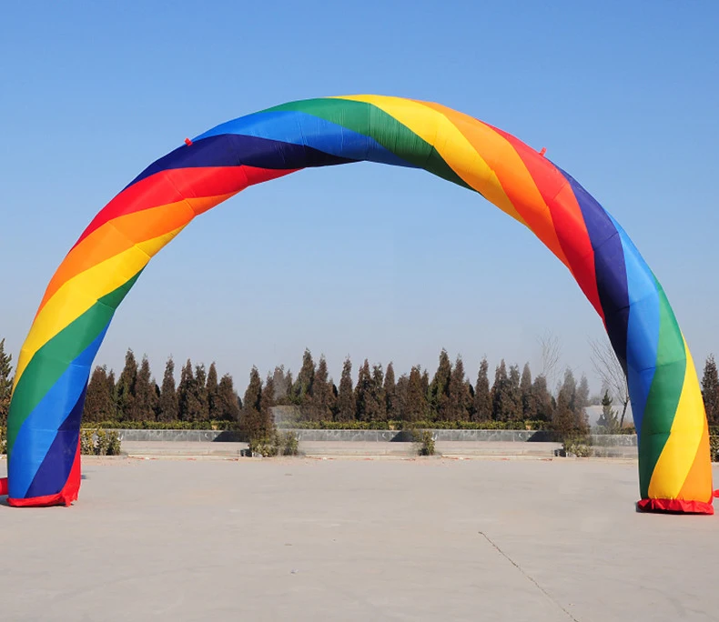 

Customizable 20ft*10ft D=6M/20ft inflatable Rainbow arch Advertising brand new
