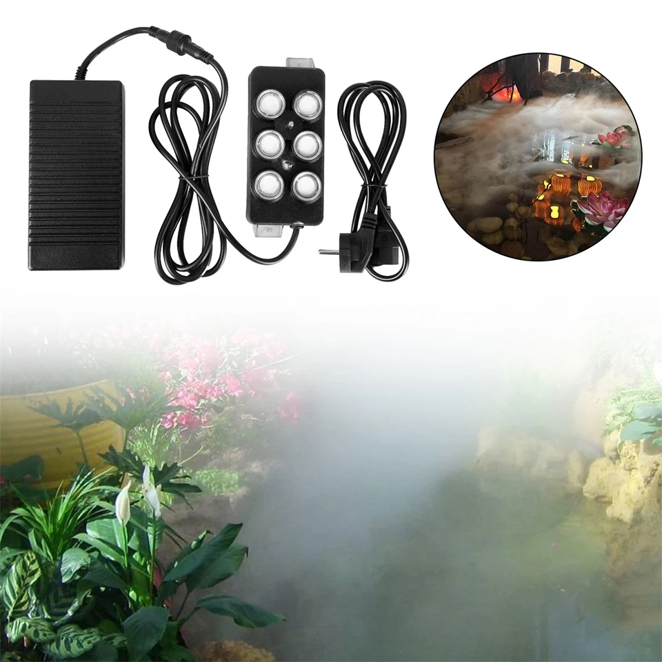 Umidificatore A Ultrasuoni ISTOVO 24V - Testa Nebulizzatore Per Stagni O Interni, Con Spina UE, Nero - Foto 13