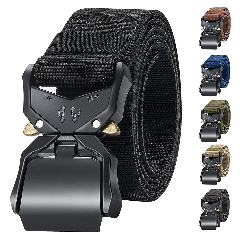 Hot Sale Tactical Belt For Men Military Hiking Rigger 1.5