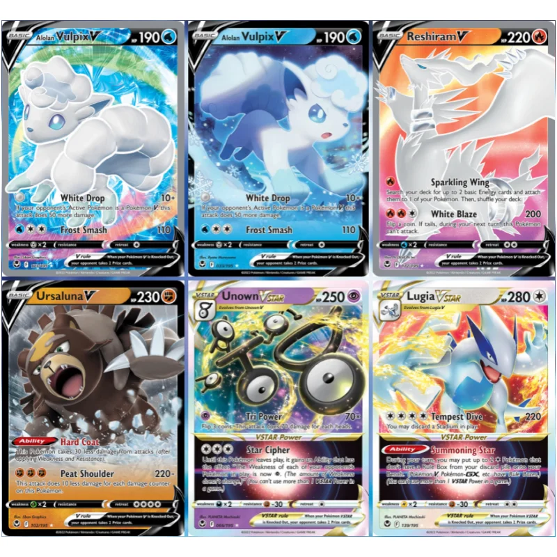 

Pokemon Cards Silver Tempest SIT1 PTCG Lugia Serperior Mawile Anime Game DIY English Version Self Made Collection Cards Toy Gift