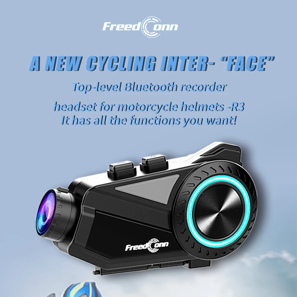 Freedconn R3   ī޶  DVR ,    ڴ, 2K 1440P   FM  ķ