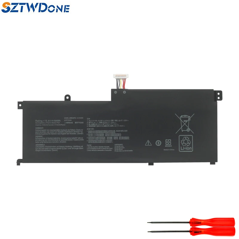 Batteria Per Laptop Sztwdone C41N2002 Per Asus Zenbook Pro 15 Ux535L/Lh Ux535Li 15.4V 64Wh