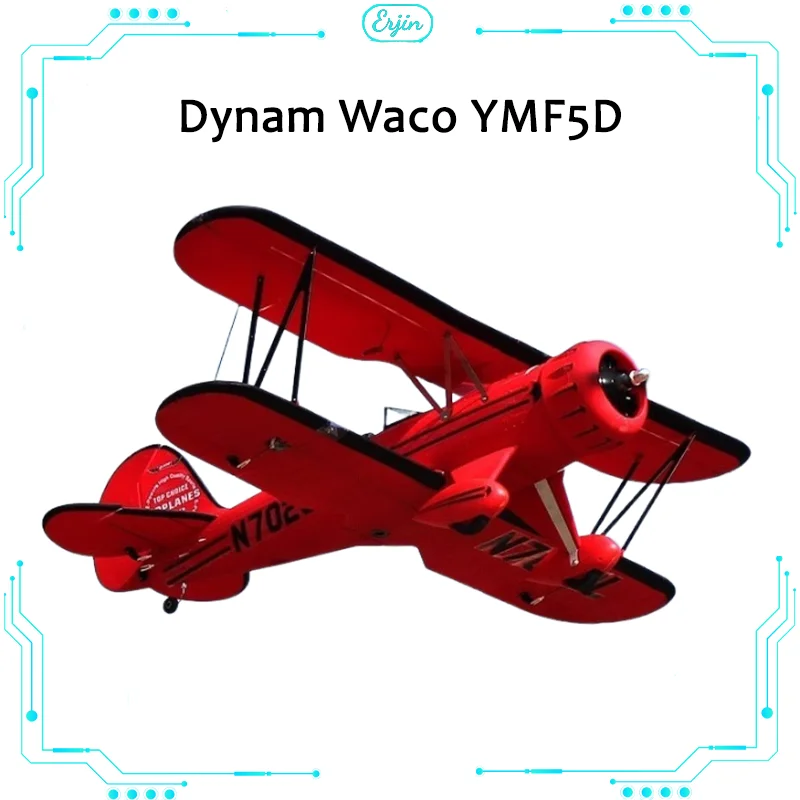 

Пульт дистанционного управления Dynam Waco Ymf5d, самолёт с пенистым электроприводом, летательный аппарат с неподвижным крылом длиной 1,27 м