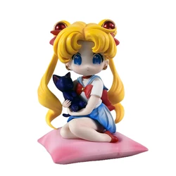 Charming Sailor Moon & Usagi Tsukino Figurine - Adorable Anime Desktop Decor & Fan Gift - With box (13cm)