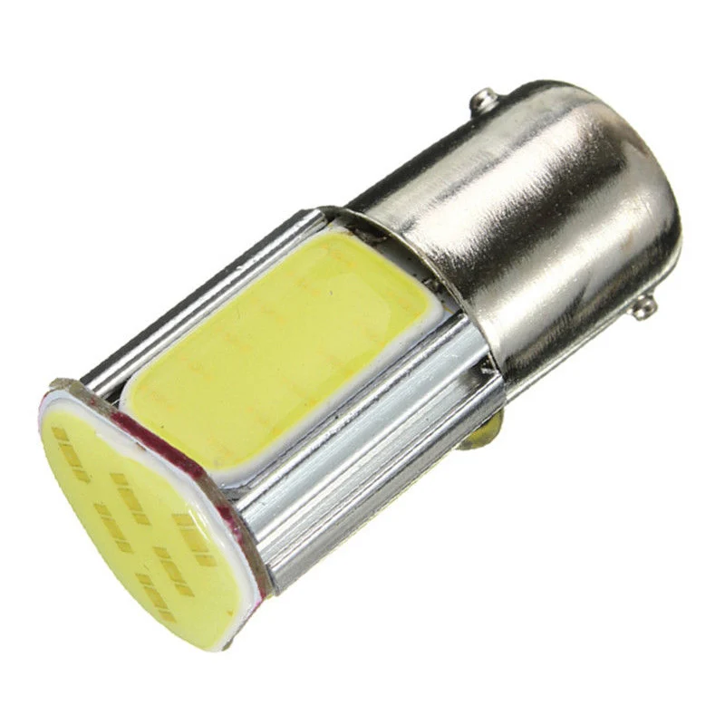 

2 Pcs 1156 BA15S 382 P21W 4 COB LED 5W Car Turn Signal Reverse Back Light Bulb 12V white light