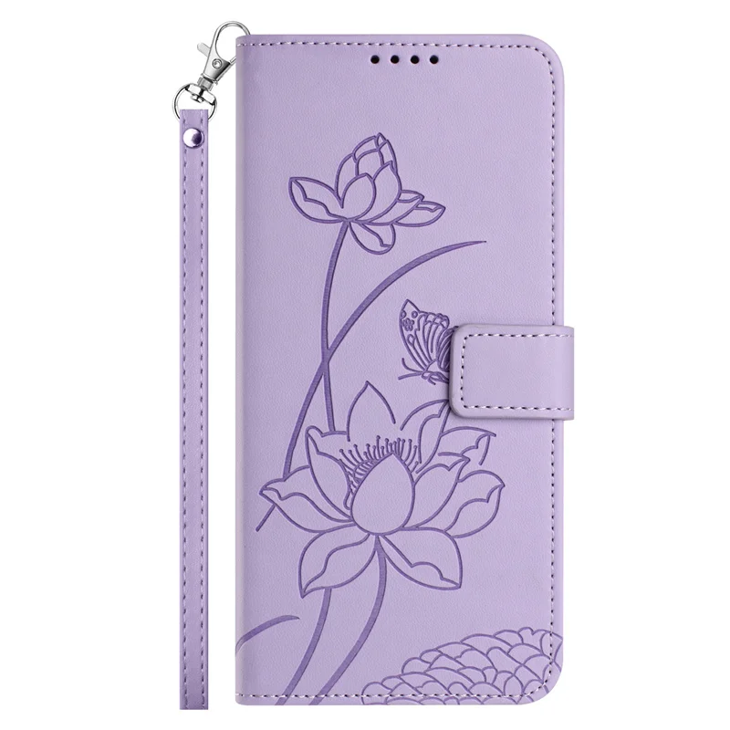 Elegant Flower Leather Flip Case: Magnetic Wallet Cover