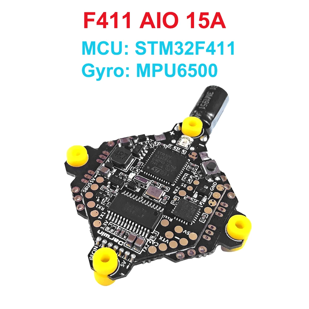 DARWINFPV AIO F411 15A Contrôleur de Vol FPV Micro 1-3S