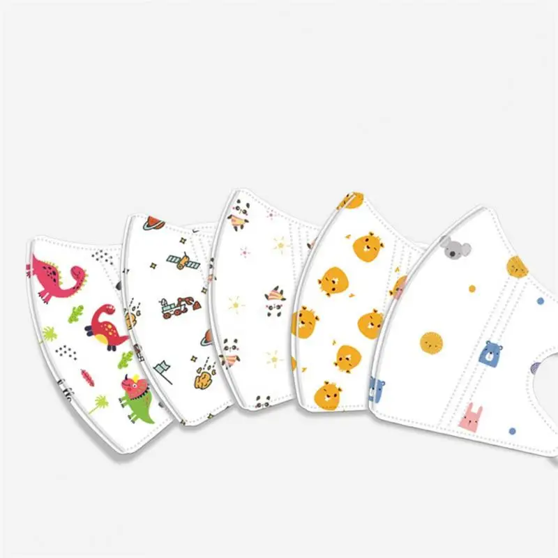 10PCS Kawaii Dust Baby Face Mask Cartoon 4 Layer Non-woven Fabric Masks For Kids Reusable Children Mouth Mask Mascarilla Masque