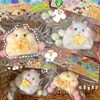 Cute Hamster Pinch Music Decompression Toy Simulation Soft Silicone Slow Rebound Flocking Toy Children Hamster Ornaments Gift 6